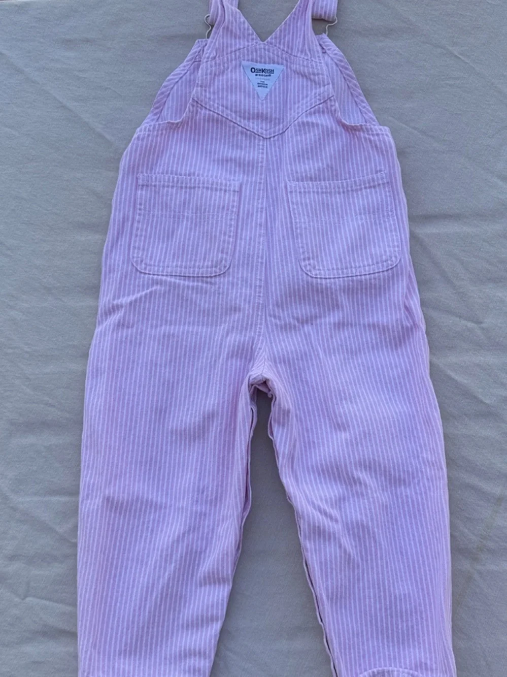 Pink & white stripe Oshkosh b’gosh Kids Overalls